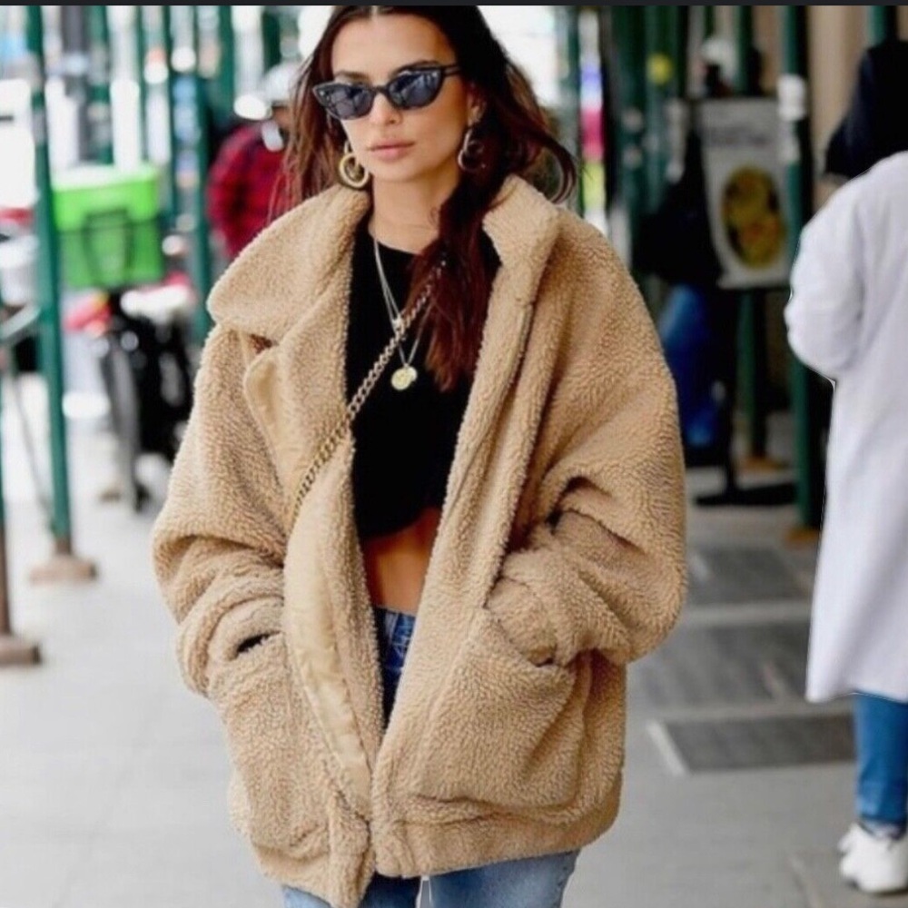 I.AM.GIA Pixie Teddy Sherpa Coat Faux Fur Blogger